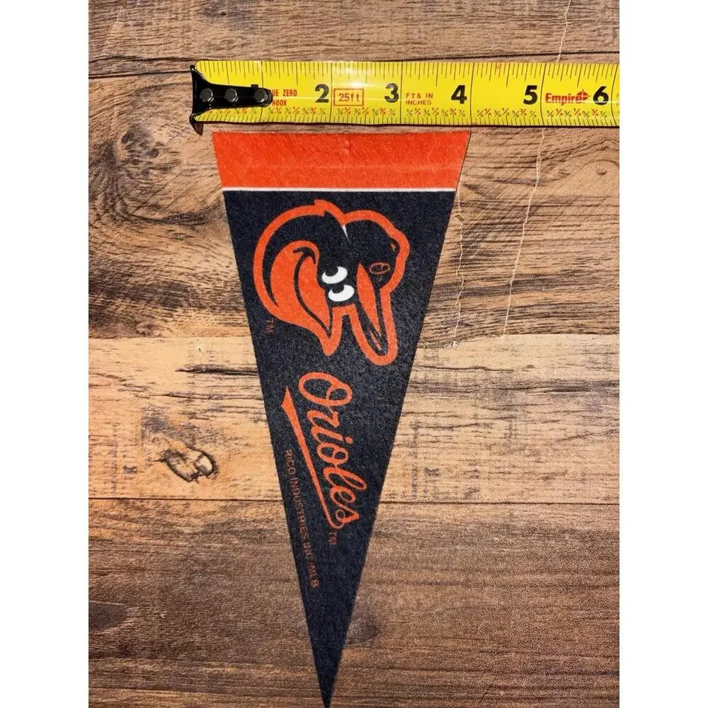 MLB Baltimore Orioles Mini Pennant 4”x9” Baseball Flag Banner Rico - Picture 7 of 7